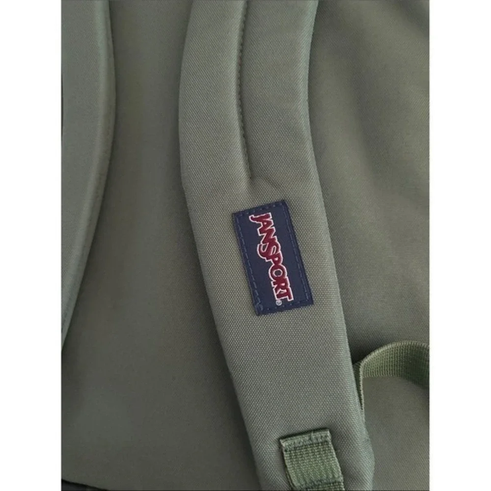 Jansport Big Student Backpack XL Olive Green Camo Illusion 34L Laptop Sleeve NEW